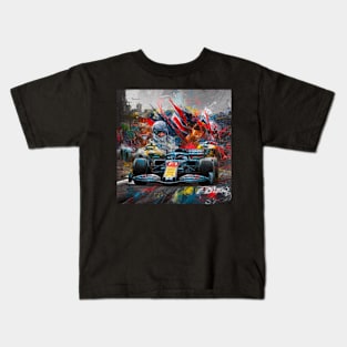 F1 Abstract Art Kids T-Shirt